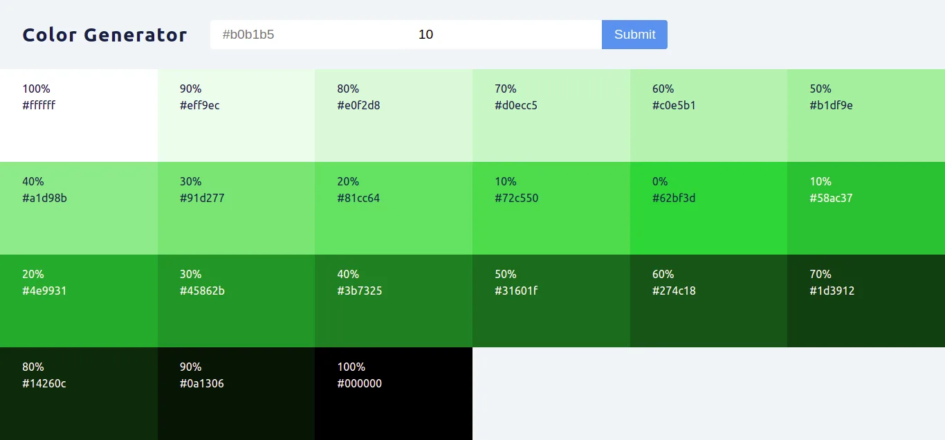 Color Generator: A color tool for developers and designer