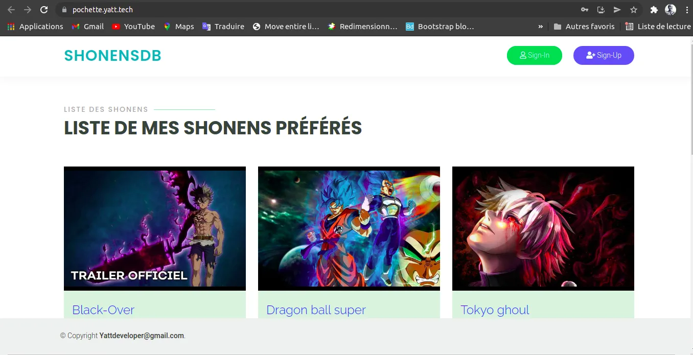 ShonenDB - A Database where people share thier best shonens